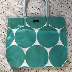 Kate Spade Teal Polka Dot Tote